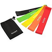 Los mejores  - INTEY Bandas de Resistencia Set- Elasticas de Fitness Antideslizante- para Pilates- Yoga- Estiramientos- Entrenamiento…